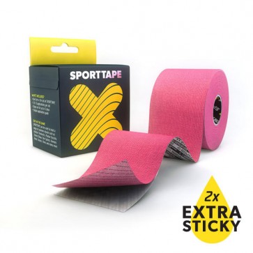 Banda Kinesiologica Extra Lipicioasa SPORTTAPE 5cmx5m - Roz