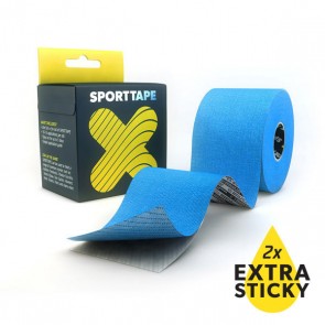 Banda Kinesiologica Extra Lipicioasa SPORTTAPE 5cmx5m - Albastra